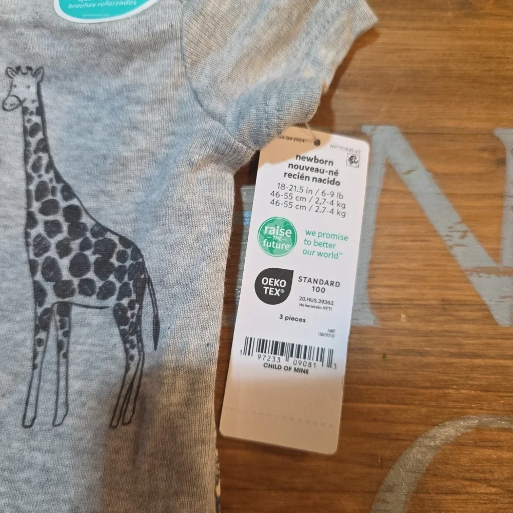 NEW Set Of 4 Carter's Newborn Big Brother Outfits Blue Grey White